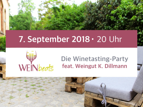 WEINbeats Die Winetasting-Party am 7. September 2018