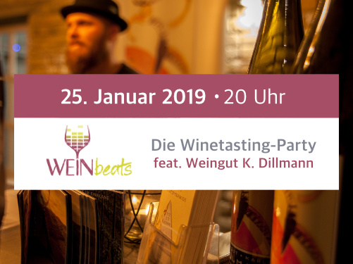 WEINbeats Die Winetasting-Party am 25. Januar 2019