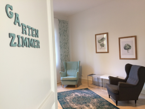 Blick in Coachingraum "Gartenzimmer" im StartWerk-B